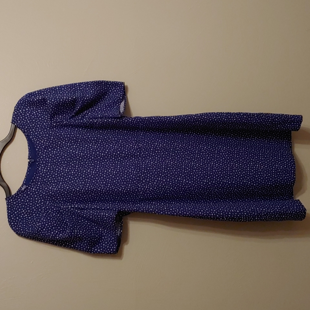 Banana Republic Puff Sleeve dress 6 blue